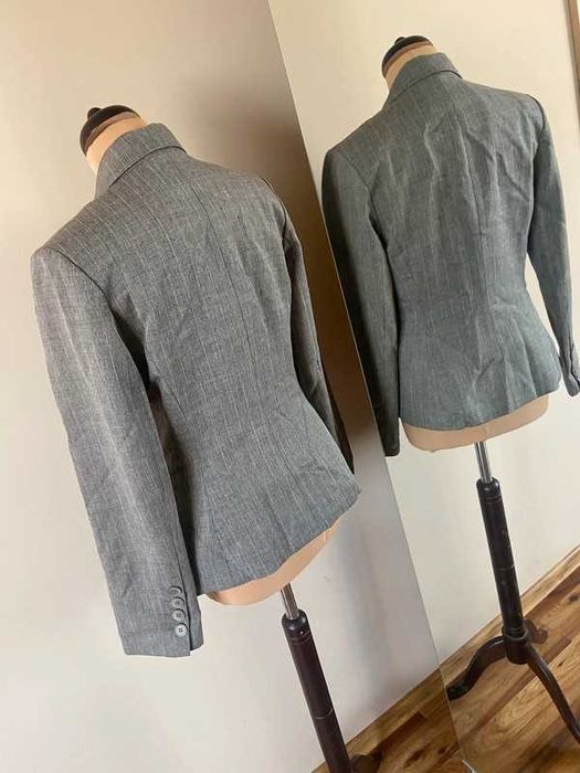40 42 hm h&m zakiet blazer marynarka narzurka braz basic capsule