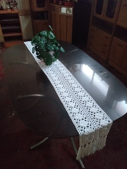 Mesa oval vidro - usada