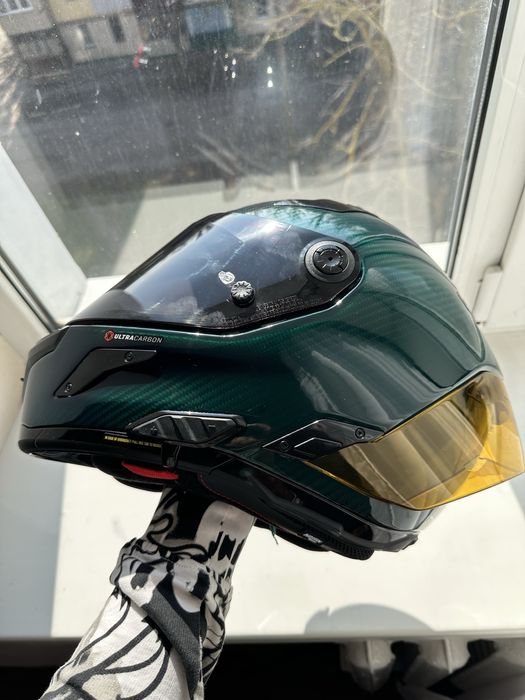 Шлем Nolan X-804 RS Ultra Carbon Liquido зелений + SENA ACS10