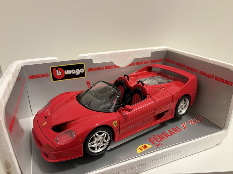 Model Ferrari F50 1:18 BBurago Burago (maisto welly)