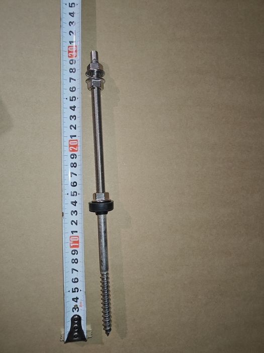 Гвинт шуруп нержавійка 10х300