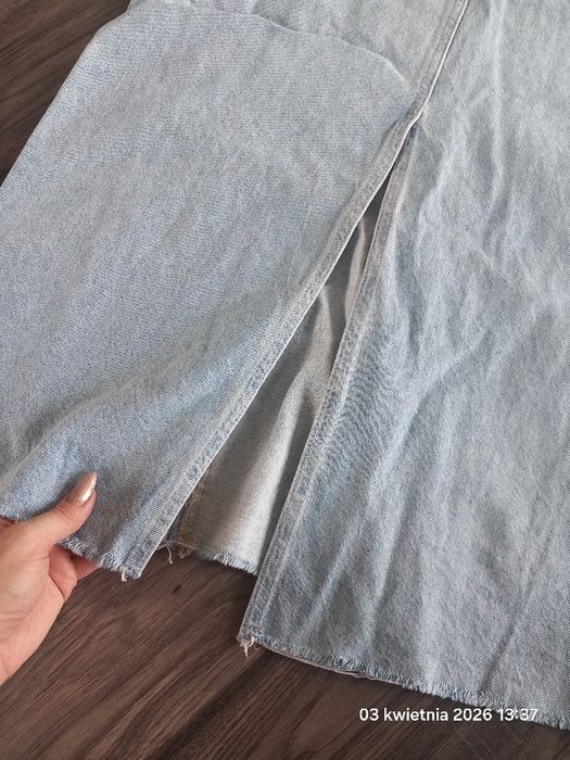 Spódnica maxi C&A jasny jeans xs / s