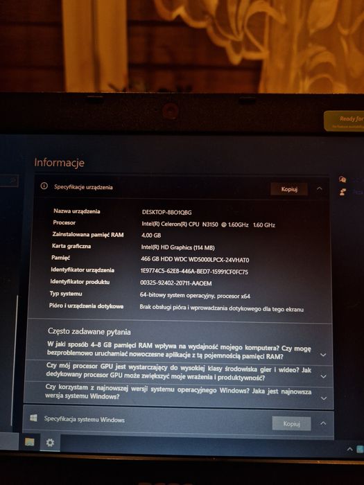 Laptop Dell aspire es11