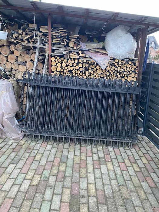 Паркан металевий 28м +4м брама з калиткою