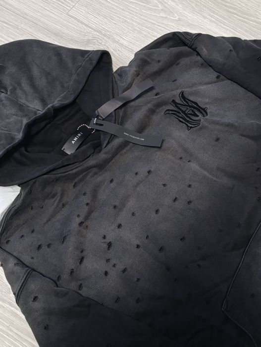 Худі Amiri Shotgun Distressed Black розмір M Нове з бірками