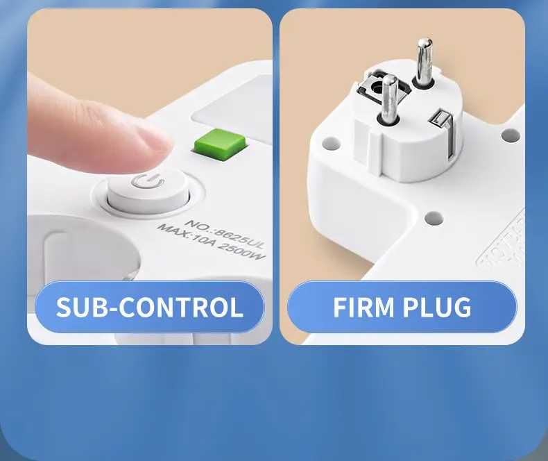 Мережевий фільтр Cargar на 3 розетки