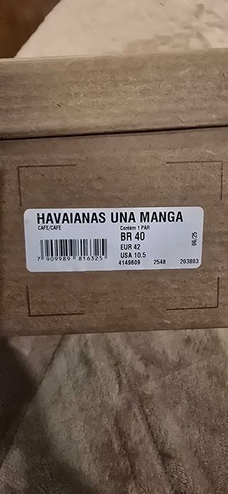 Sandálias Havaianas Una Manga tam.40