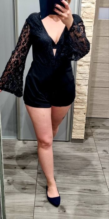 Kombinezon krótki letni czarny 38 M