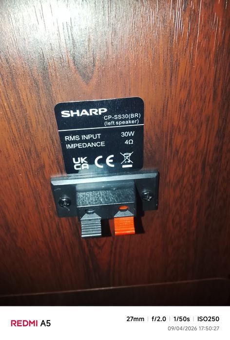 Colunas charp com bluetooth