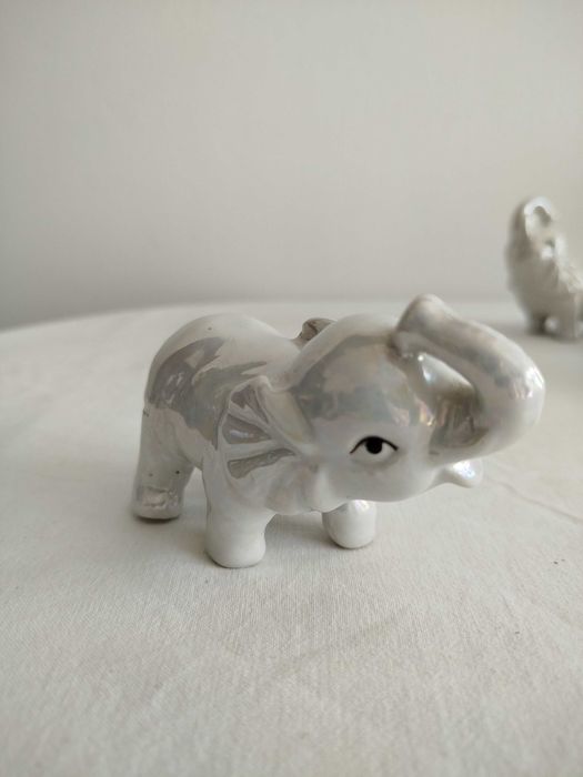 Słoniki ceramiczne 4 sztuki