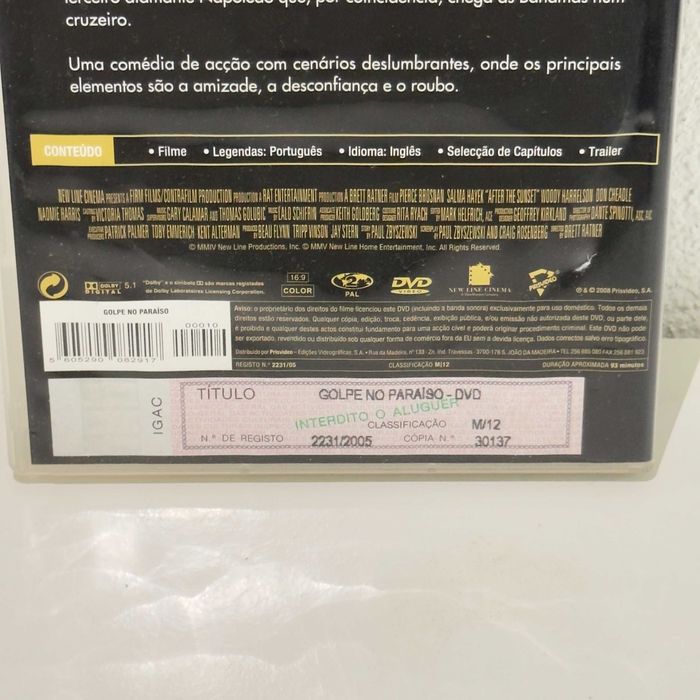 DVD Filme "Golpe no Paraíso" (After the Sunset) - Golden Collection