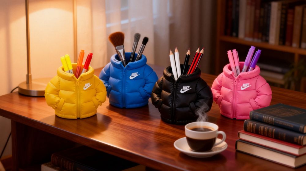 Suporte personalizado porta canetas para escritorio