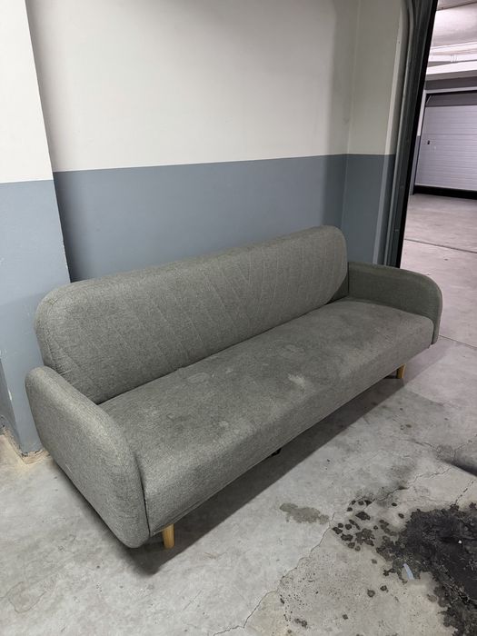 Sofa-cama cinzento