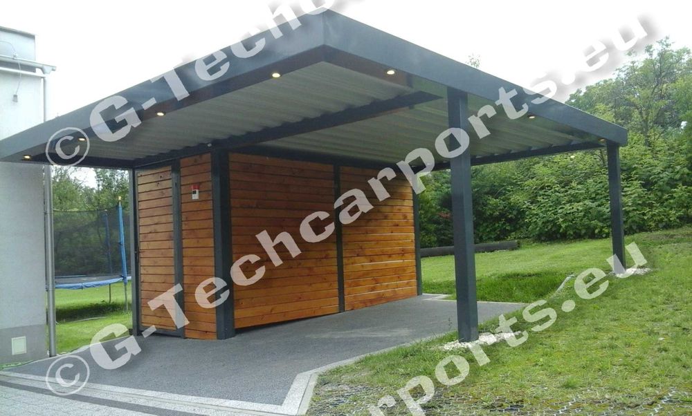 Carport stalowy 2 auta PREMIUM Podhale, wysoka nośność, Snieg strefa 5