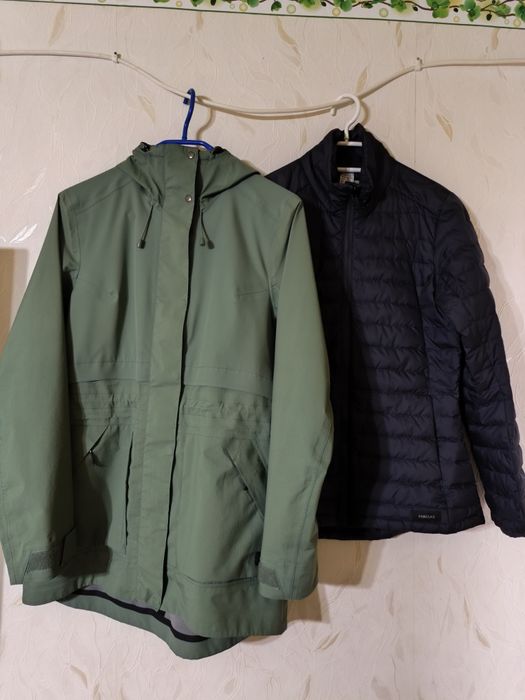 Kurtka turystyczna zimowa 3w1 Forclaz Travel 900 puch kaczy rozm.XS