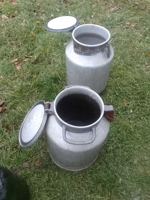 Бідони 2 шт.алюмінєві з кришками