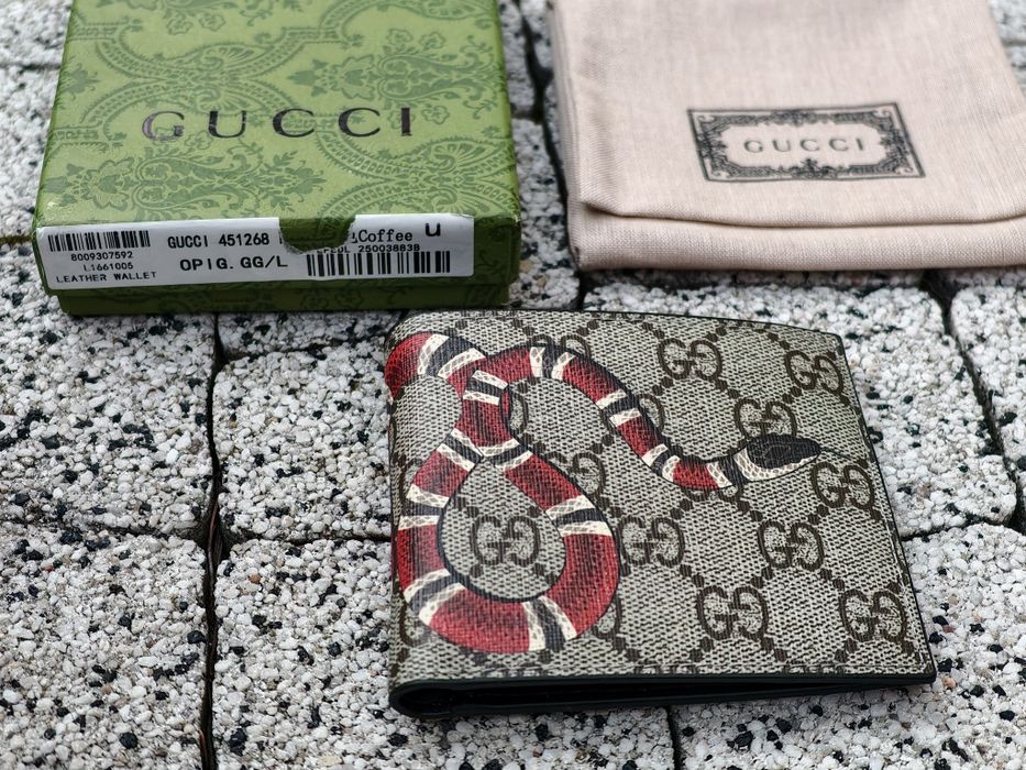 Gucci portfel GG snake premium