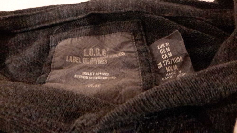 Sweter męski z kapturem L.O.G.G. rozmiar M