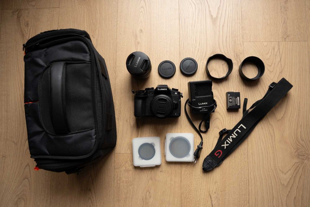 Aparat Panasonic Lumix G80 + 2 obiektywy (zestaw)