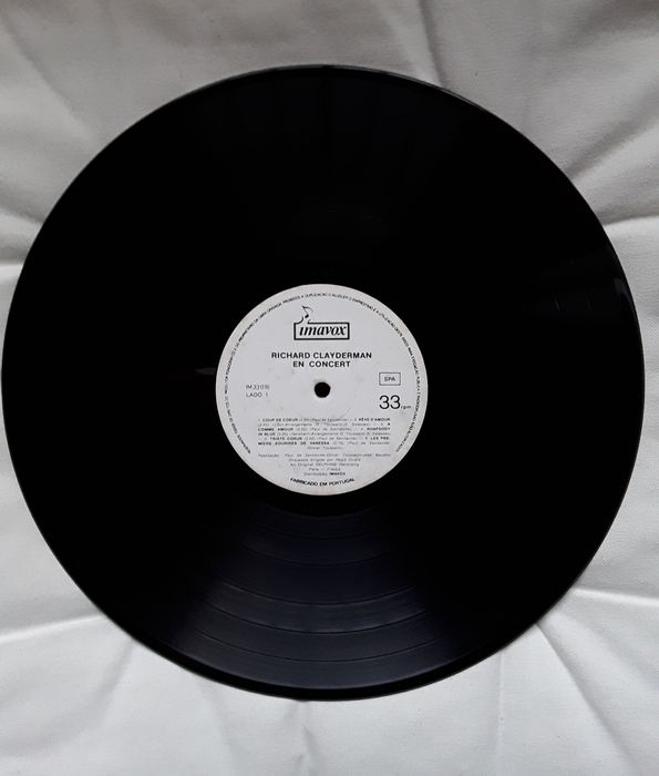 Vinil duplo LP de Richard Clayderman en concert, Coup de Coeur