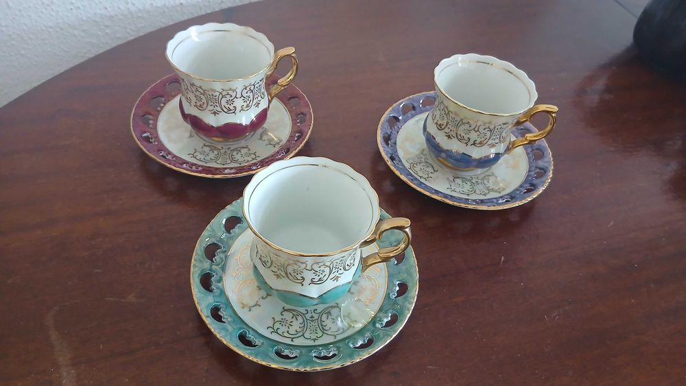 Conjunto de chávenas de café/ serviço completo vintage