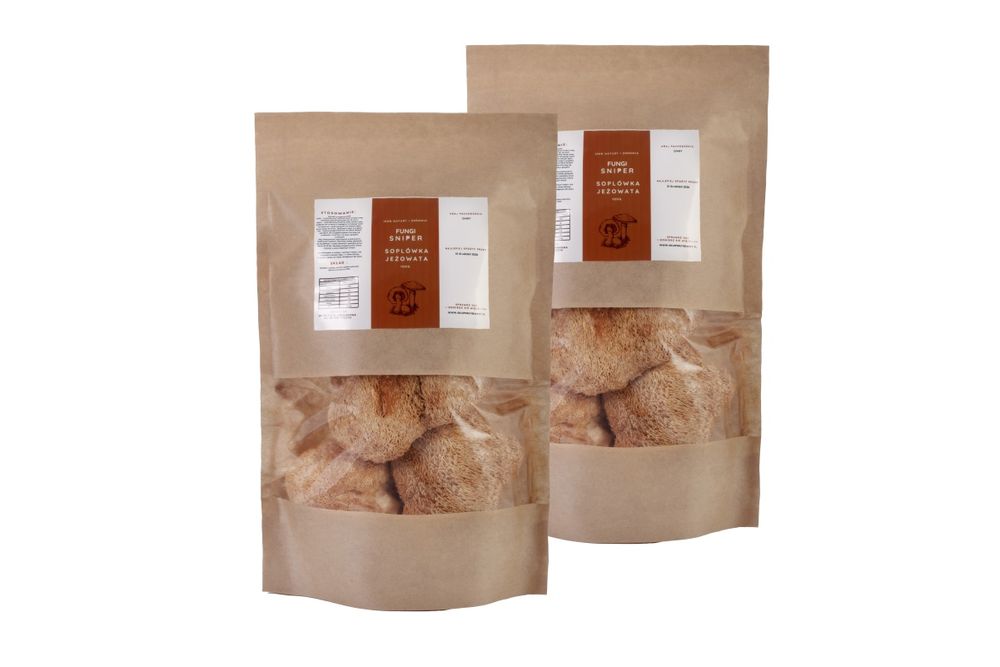SOPLÓWKA JEŻOWATA (cała, suszona)- Dwa Opakowania po 100g