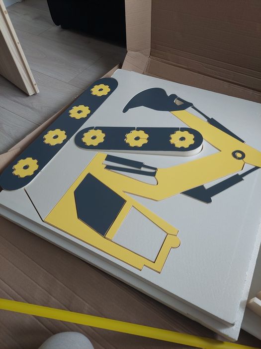 Półka na samochodziki- KOPARKA