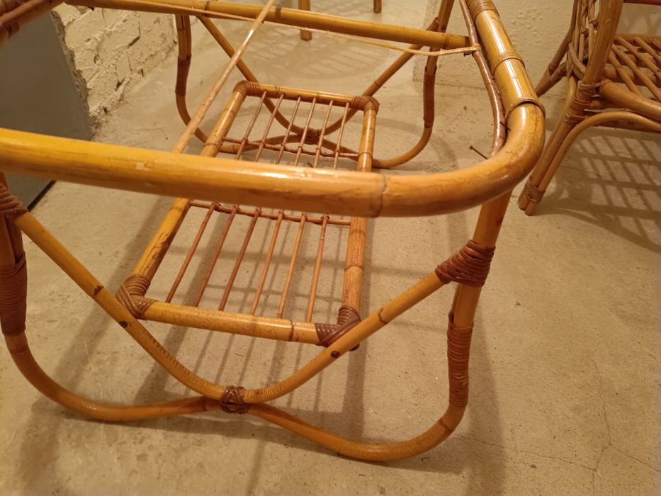 Stolik ratanowy ogrodowy( bez szyby)