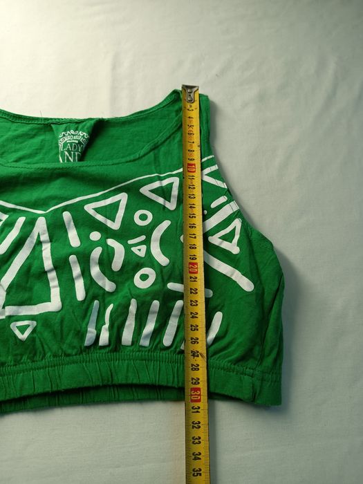 Crop top S zielony