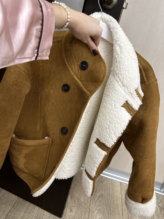 Дубленка  шуба двухсороняя как Zara