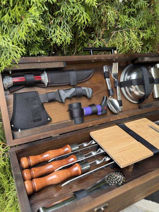 Подарочный набор шампуров/ Подарок мужу, отцу, брату, другу, куму