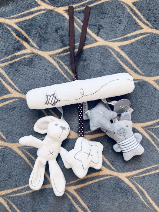 Набір на хрестини чоловічок святковий пінеткимобіль на коляску іграшка