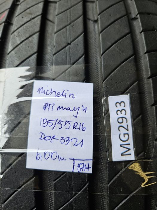 [2szt] Michelin 195/55 r16 Letnie /// 6mm!!! 2021r MONTAŻ