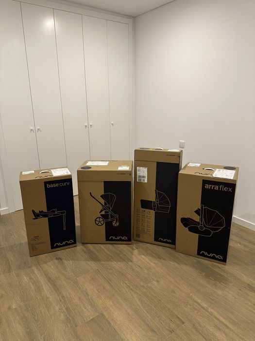 Trio carrinho bebe semi novo NUNA MIXX NEXT preto