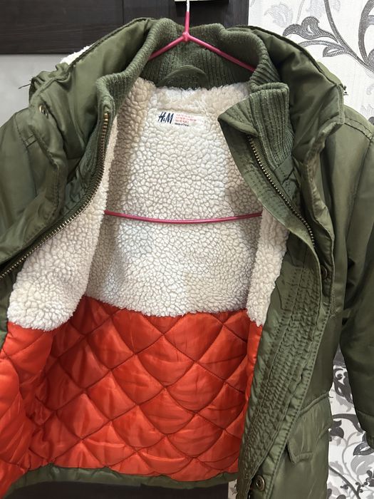 Дитяча зимова куртка H&M 92 см, тепла, з капюшоном