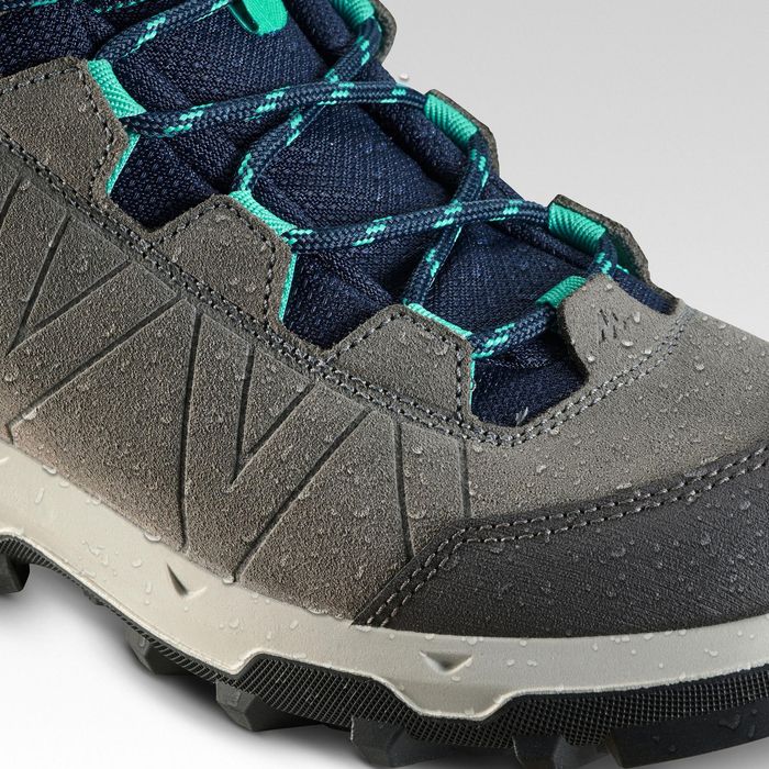 Botas de caminhada impermeáveis 28 ao 39 criança, MH900 azul