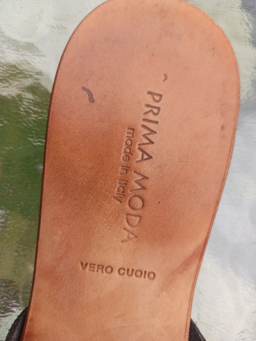 Włoskie klapki PRIMA MODA VERO CUOIO r. 39