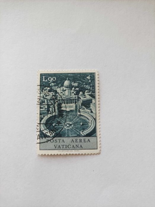 Znaczek Vaticana stemplowany