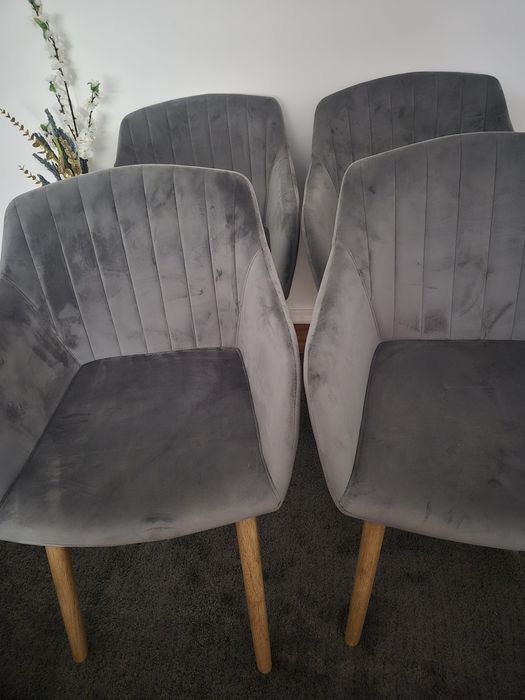 Cadeiras de sala veludo