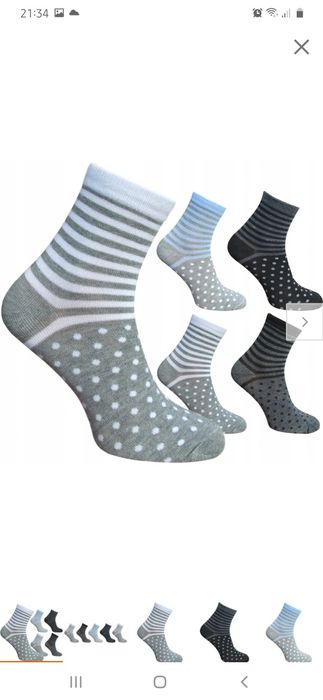 Skarpetki damskie BAWEŁNIANE Super Cena 5 PAR