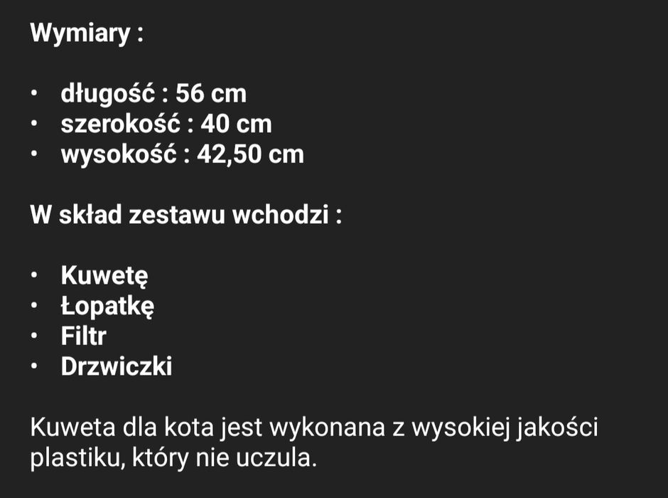 Kuweta dla kota zamykana