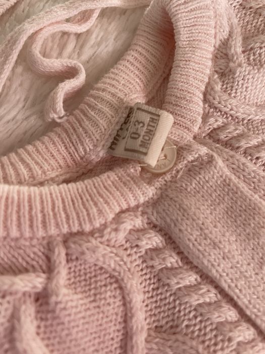 Вʼязаний набір для дівчинки в пологовий, на виписку /0-3 міс