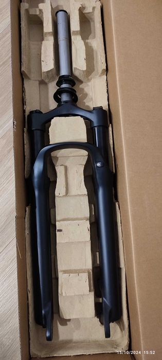 Forqueta suspensão+roda bicicleta 27,5