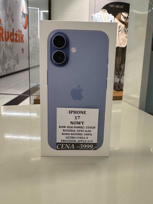 iPhone 17 256GB NOWY Topcase Vivo *Raty 0%