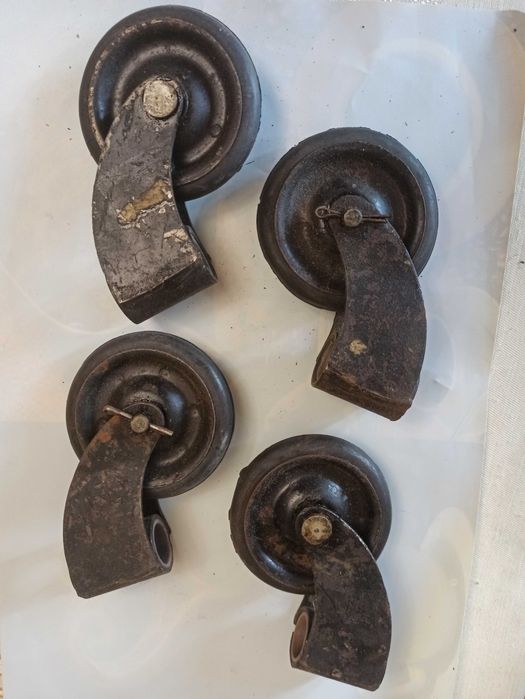 Колеса поворотні гумові для візка (комплект 4 шт.)