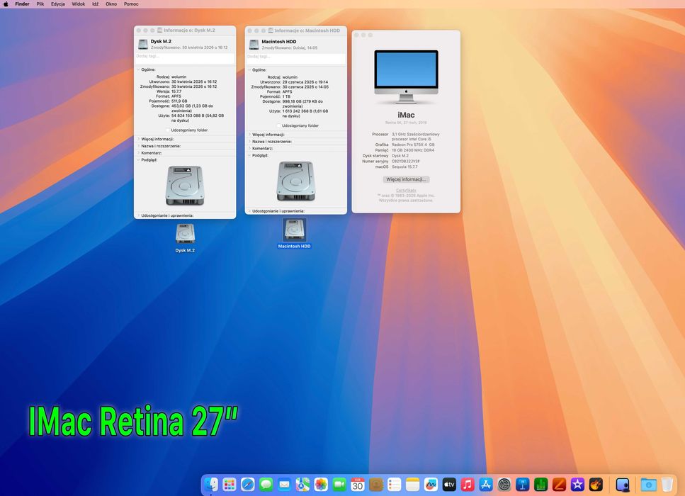 IMac Retina 27" 2019 Rok