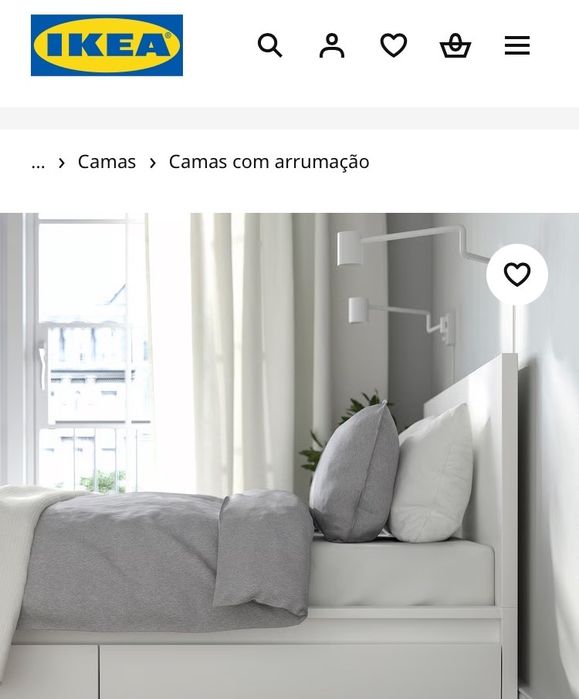 Cama malm como nova com colchao e 4 gavetas para arrumacao