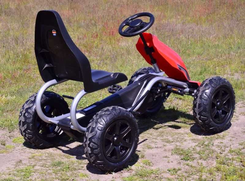 BAWIBUS.PL Olbrzymi GOKART NA PEDAŁY dla dzieci pompowane koła 100kg
