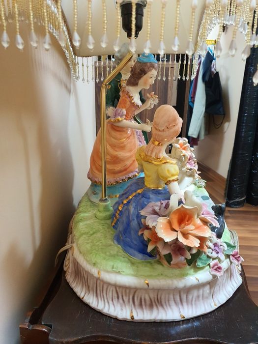 OGROMNA Lampa Porcelanowa