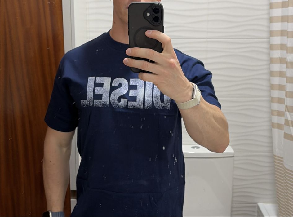 T shirt diesel azul Tamanho L